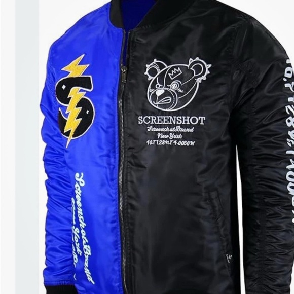 Screenshoot  Black and Blue Men's Jacket size M - Picture 1 of 3